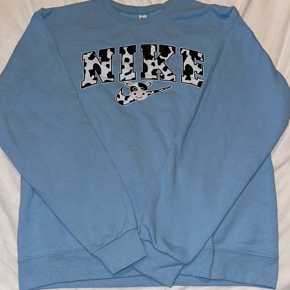 Cow Detail Crew Neck